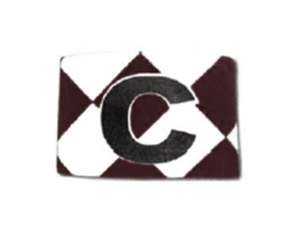 UMBRO Captain Armband Chess Sort/Hvit SR Elastisk kapteinsarmbind 